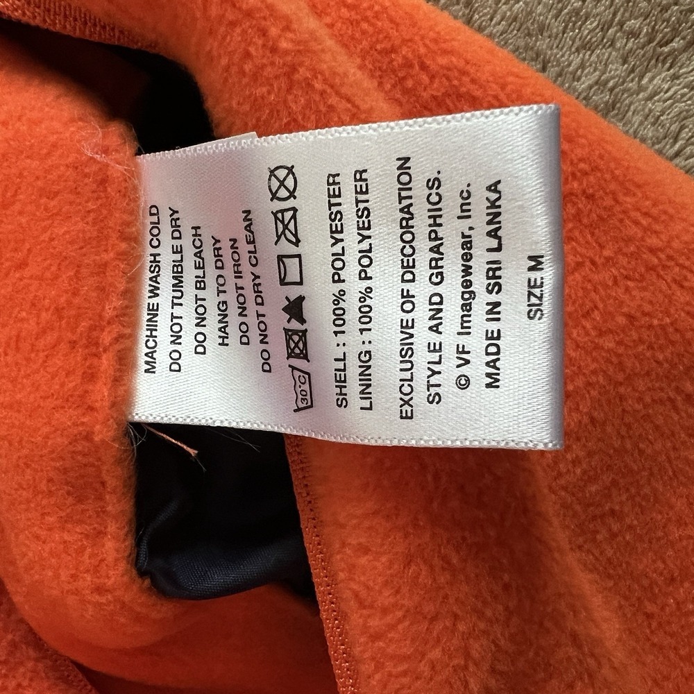 NFL Broncos Men's Reversible Jacket Quarter Zip Pullover ‎ size M - Picture 8 of 9